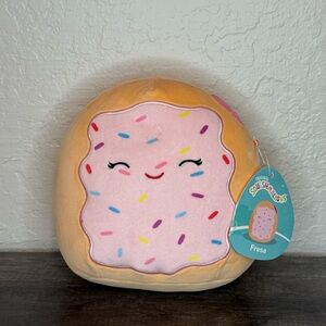 Squishmallows Fresa Pink and Tan Donut Plush Toy
